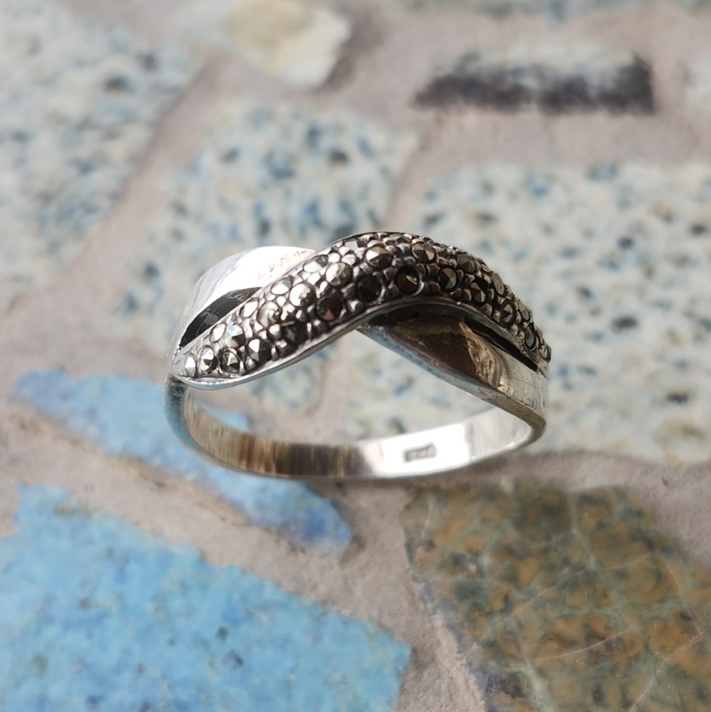 Sterling Silver Marcasite Ring